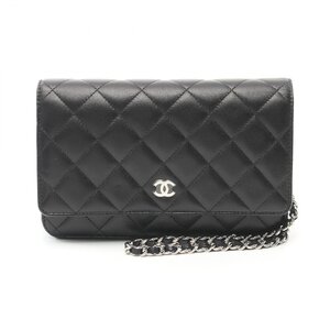 シャネル マトラッセ ブランドオフ CHANEL ラムスキン（羊革） ショルダーバッグ ラムスキン 中古 レディース