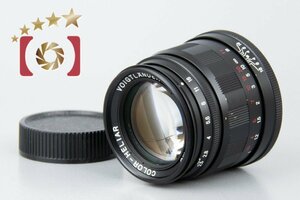 【中古】Voigtlander フォクトレンダー COLOR-HELIAR 75mm f/2.5 MC ブラック L39 ライカスクリューマウント