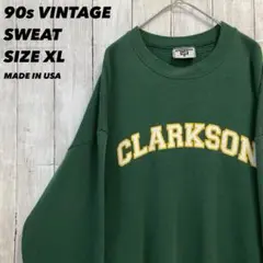 90sヴィンテージ USA製古着Lee カレッジプリントスウェットトレーナーXL