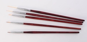 BFC-15949（3） 面相筆　5本セット　極細勾線　工筆画　細密画　痩金体 線描　白描　水彩　不透明水彩　アクリル　中国画　彩墨画 製図筆