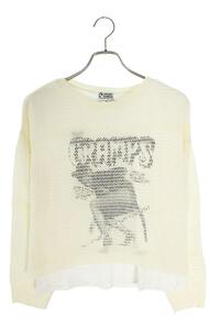 ヒステリックグラマー HYSTERIC GLAMOUR 01183NS02 サイズ:FREE カットソーレイヤードシースルーニット 中古 BS99