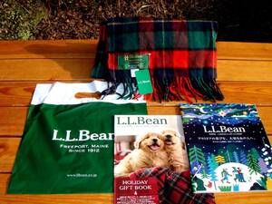 入手困難★タグ付デッドストック【L.L.Bean】お宝エルエルビーン★Irish Lamswool Scarf R★稀少Made in Ireland♪