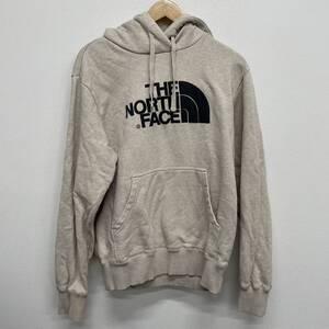 【THE NORTH FACE】ノースフェイス★スウェットパーカー ロゴ ベージュ サイズS 02