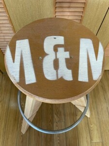 m&m custom performance furniture エム&エム 大 丸スツール 椅子 イス ナチュラル