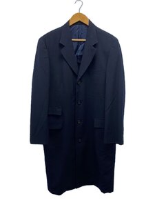 Y’s for men◆チェスターコート/S/ウール/NVY/ネイビー無地/MF-Ｊ16-100