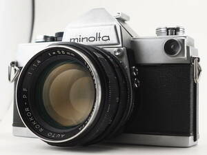 ★訳あり大特価★ ミノルタ MINOLTA SR-7 ボディ AUTO ROKKOR-PF 58mm F1.4 レンズセット #TA3125