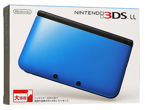 【中古】任天堂 ニンテンドー3DS LL ブルーXブラック SPR-S-BKAA 本体のみ 元箱あり [管理:1350011926]