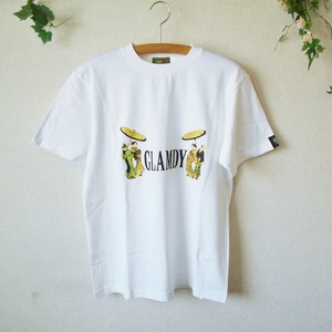 未使用 グラムディ GLAMDY 男女兼用 お洒落 和風 プリント 半袖 Tシャツ カットソー