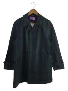 THE NORTH FACE PURPLE LABEL◆SOUTIEN COLLAR COAT/M/コットン/GRN/チェック