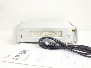 【良品】TEAC ステレオパワーアンプ AP-505 2019年製 ティアック ◆ 6E2BD-1