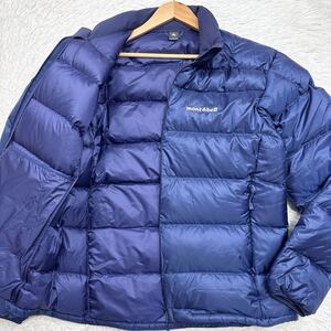 【美品Lサイズ!!!】montbell light alpine down parka モンベル ライトアルパイン ダウンパーカー ダウンジャケット EX800 メンズ ブルー