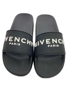 GIVENCHY◆擦れ/キズ有/SLIDE FLAT SANDALS/40/BLK/BE3004E1UM 001/ジバンシィ//