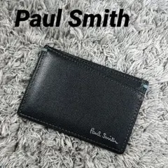 Paul Smith ポールスミス カードケース 定期入れ ブラック レザー