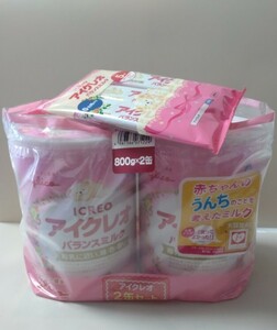 ★即決★　新品　アイクレオ粉ミルク800g2缶　スティック　まとめて