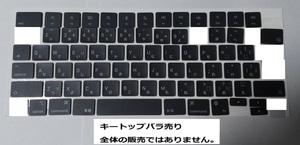 Macbook Pro Air A2442 A2485 A2779 A2780 A2681 キーボード キートップ キーキャップ ボタンバラ売り 修理パーツ 送料無料 