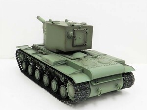 【塗装済み完成品 赤外線バトルシステム付 対戦可能】HengLong Ver.7.0 2.4GHz 1/16 戦車ラジコン ソビエト　KV-II ギガント 3949-1