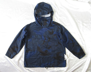 エンジニアードガーメンツ★2022fw ★ Cagoule Shirt - Poly Seagull Print Poplin / Navy【XS】