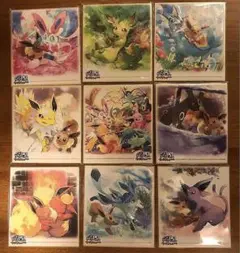 【コンプ】My151 ブイズ　ポケモン　ART色紙　非売品　ポケセン kal