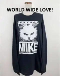 642 極美品　WORLD WIDE LOVE! MIKE ロンT L XL