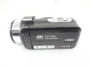 ●MEGA PIXELS ビデオカメラ 4K 18X Powerfui Zoom USBケーブル付き 中古品