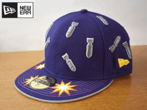 B180《未使用品》NEW ERA ニューエラ 59FIFTY【7-1/2 - 59.6cm】デッドストック フラット 帽子 キャップ USモデル