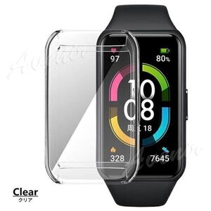 送料無料 クリア HUAWEI Band 6 カバー ケース TPU ファーウェイ バンド6 band6 保護カバー SAC-079