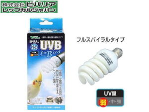 ビバリア スパイラルUVB For Bird 26W　鳥小動物照明 蛍光ランプ 送料一律600円 LP1