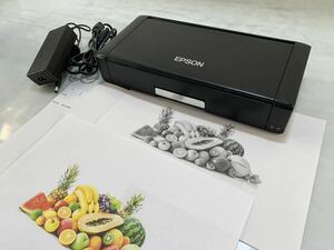 ★動作確認済み EPSON エプソン インクジェットプリンター PX-S05B モバイルプリンター おまけインク付き A4 Wi-Fi 中古品 管理K93