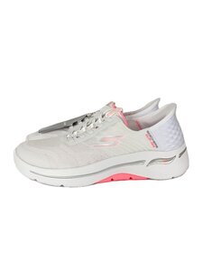 SKECHERS◆GO WALK/SLIP-INS/ローカットスニーカー/23.5cm/ホワイト/ポリエステル