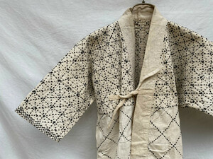 道着 色無し 切り替え 刺し子 もめん JAPAN VINTAGE ジャパンヴィンテージ DOUGI JACKET SASHIKO 戦前 前後 40s50s