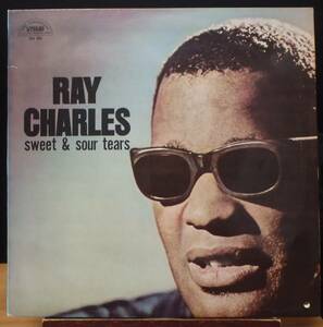 【DS274】RAY CHARLES 「Sweet & Sour Tears (甘い涙と苦い涙と)」, ’64 JPN 初回盤/ペラジャケ　★ソウル