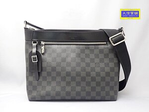 LOUIS VUITTON ルイ ヴィトン ダミエグラフィット ショルダーバッグ ミックPM N40003 シルバー金具 中古B+ 【送料無料】 A-8592