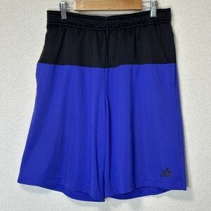 adidas アディダス ショート パンツ ボトム 半 ズボン ショーツ 黒 ブラック 紫 パープル トレーニング スポーツ ランニング ウエア S52