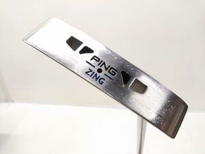 ♪送料無料 PING ピン ZING G5i ジング 黒ドット パター 純正スチールシャフト 33.5インチ カバー付き E062606 @140 ♪