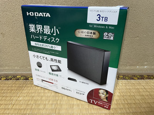 【新品】 HDCZ-UT3K 外付ハードディスク 3TB アイ・オー・データ機器 USB3.0/2.0対応 ブラック