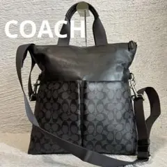 COACH コーチ 54774 2wayレザーバッグ トートバッグ　シグネチャー