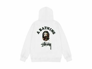 【人気デザイン】ステューシー パーカー stussy スウェットシャツ 男女兼用 アベイシングエイプ 長袖 パーカー