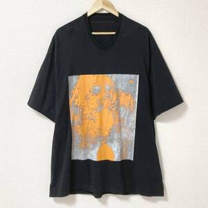 JULIUS 2021SS オーバーサイズ グラフィック Tシャツ ブラック 黒 1サイズ ユリウス 半袖 カットソー Tee archive 4040083