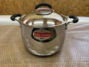 MEYER 18/10 STAINLESS STEEL 8QT/7.6L IH対応　中古品