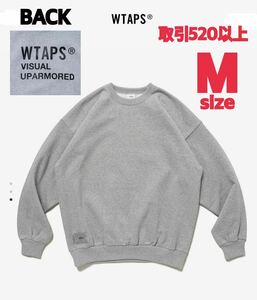 WTAPS 2023FW FORTLESS SWEATER ASH GRAY Mサイズ ダブルタップス クルーネック スウェット セーター トレーナー アッシュグレー グレー