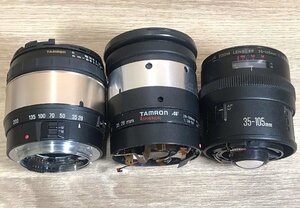 【ジャンク】TAMRON AF ASPHERICAL LD 28-200㎜/TAMRON AF ASPHERICAL 28-200㎜/CANON ZOOM LENS EF 35-105㎜ カメラレンズ まとめ３点