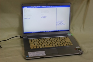 ジャンク品ノートパソコン SONY VAIO VGN-FW30B PCG-3B1N Core 2 Duo メモリ2GB HDD無 16.4inchワイド カメラ内蔵 起動確認済 OS無