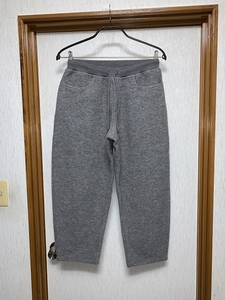 2 新品 18AW BATONER W-FACE KNIT TAPERED PANTS ウール パンツ バトナー