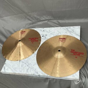 P2405☆ PAISTE/パイステ 2002 Sound Edge Hi-Hat Top Bottom 14