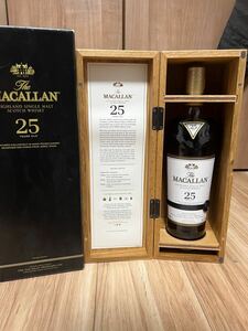 MACALLAN マッカラン25年 2022リリース シングルモルト 箱付 木箱 シェリーオーク ウイスキー スコッチ The