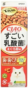 チャオ (CIAO) すごい乳酸菌クランキー 牛乳パック まぐろ節味 400g