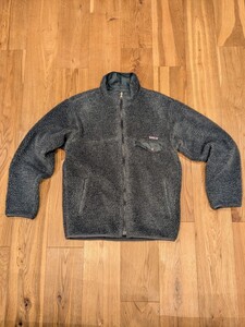 パタゴニア リバーシブル スナップジップ ジャケット M グリセード patagonia vintage レトロX メンズ レディース フリース グレー 