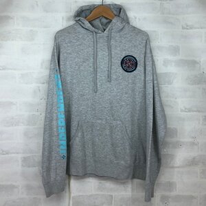 INDEPENDENT インディペンデント 90s NHSタグ パッチロゴ 袖プリント フーディ パーカー SIZE:L グレー MH632024032705