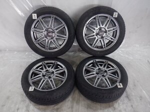 ☆タイヤ 23年製 バリ山 185/55R15 ナンカン☆ 4H 100 5.5J +43 15インチ 社外品 MONZA JAPAN ZACK JP-818 アルミホイール付 4本