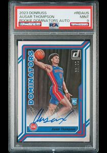 PSA9 2023-24 Panini Donruss Ausar Thompson RC Auto